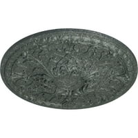 3 81 2 Tristan stropni medaljon, ručno oslikan atenski zeleni krakl