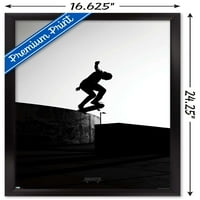 Zidni plakat za skateboarding siluetu, 14.725 22.375
