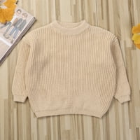 Amiliee Toddler Dječak Dječak pleteni džemper Pulover TweamRirt Topla košulja dugih rukava Tops 1- godine