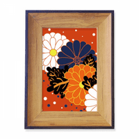 Ukras u boji cvijet s Chrysantemum Photo Frame Izložba zaslona Art Desktop slika