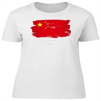 Muška majica s akvarelom s kineskom zastavom grunge - slika od ea, ea
