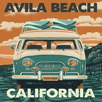 Plaža Avila, Kalifornija, tvar, kamper kombi