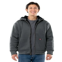 Muška radna jakna s kapuljačom s patentnim zatvaračem u veličini od male do 3 inča