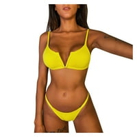 Donji dio/ ženski dvodijelni tiskani bikini push-up kupaći kostimi visokog struka kontrola trbuha donji dio donjeg