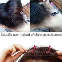 Rastezanje češalj za kosu Fleksibilni plastični krug proljetna traka za kosu za žene djevojke nove
