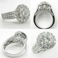 Ženski prstenovi i elegantni bijeli otvoreni dijamantni prsten od cirkona Ženski nakit