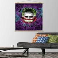 Film o stripu-odred samoubojica - Joker zidni plakat u drvenom magnetskom okviru, 22.37534