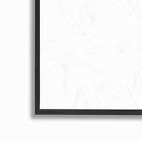 Stupell Industries Moderna bijela dahlija cvjeta Sprout slikanje crne uokvirene umjetničke print zidne umjetnosti,