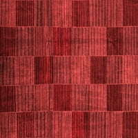 Moderni tepisi za sobe u kvadratnom kavezu u crvenoj boji, kvadrat 6 stopa