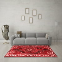 Tradicionalni pravokutni perzijski tepisi u crvenoj boji za prostore tvrtke, 5' 8'