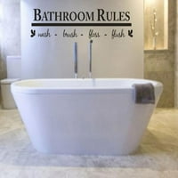 Zahtjev za uređenje doma kupaonica pravila umjetničke zidne naljepnice vinil uklonjive naljepnice zidni dekor