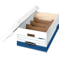 Bankers Box, FEL0083201, kutija za pohranu razdjelnika Extrad Snage, karton, bijela, plava