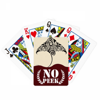 Klizač crno -bijeli uzorak animal peek poker igračka karta privatna igra