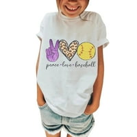 B91xz za bebe djevojčicu odjeću bluza majica vrhovi casual bejzbol 3D printins malemici djevojčice dečki tiskati