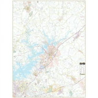 Univerzalni 911840914006-59.78 inča. Zidna karta okruga Gainesville i Hall, gabion-laminirana