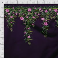 Soimoi svilena tkanina lišće i cvjetni ploča tkanina za ispis u dvorištu široko