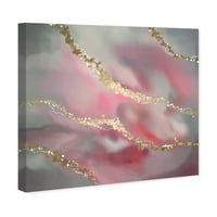Wynwood Studio Abstract Wall Art Canvas Otistavlja 'najluđi snovi' boja - ružičasta, siva