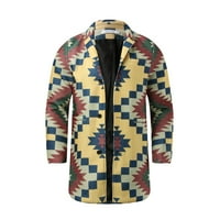 Muški jakna proljetna i jesen moda slobodno vrijeme solidna boja kopča repa traper jcket kaput gornje bluze: jakna