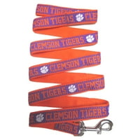 Kućni ljubimci Prvi NCAA Clemson Tigers Leash za pse - službeno licencirani - 50+ timova - veličina
