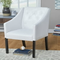 Tufted naglašena stolica, bijela
