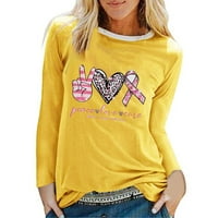 Ženska majica s kapuljačom s natpisom svijest o raku dojke, inspirativna košulja s kapuljačom, jesenski vrhovi