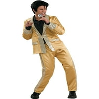 Muško zlatno satensko odijelo Elvisa Presliejeva odjeća za muškarce