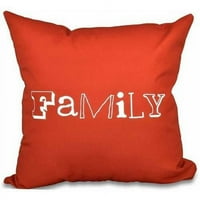 Jastuk s obiteljskim printom od 16 16, narančasta