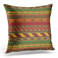Smeđa apstraktna etnička Meksička jastučnica s beskonačnim uzorkom, šarena jastučnica za jastuke, navlaka za jastuke