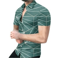 Ljetne košulje za muškarce za muškarce dizajnerska muška košulja za plažu kratkih rukava sa stojećim ovratnikom