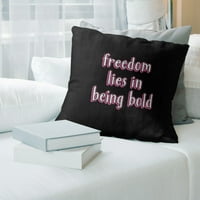 Citati iz br. Budite hrabri inspirativni citat jastuk u stilu ploče-posteljina u plus veličini