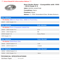 Stražnji kočioni disk-kompatibilan s - M-9-2009