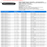 Ručka stražnjih desnih vrata-kompatibilna s 4-vratnim pickupom
