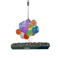 Iopqo baloni skidajući brod viseći ukrasi i šareni zrakoplovni objekti za viseće ukrase Balloni rođendan
