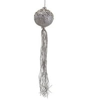 12 Sezone elegancijskog srebrnog sjaja božićni ukras kuglice s resicama