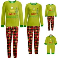 Grinch - Je li ovo dovoljno veselo odgovarajuće obiteljske pidžame postavlja božićni PJ -ov pismo za ispis i karirane