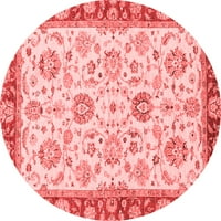 Ahgly Company zatvoreni okrugli orijentalni crveni moderni prostirke, 3 'krug
