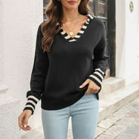 Pimfylm pulover džemperi za žene ženske lagane puloverski džemperi ljetni trendi crni m