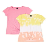 Star Ride Girls tiskane i čvrste majice, 2-pak, veličine 4-16