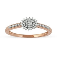 Imperial 10k ružičasto zlato 1 6CT TDW dijamantski ženski modni prsten
