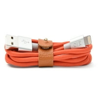 Mrežni kabel za putovanje na posao s priključkom za putovanje na posao, crveno-narančasta
