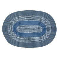 Dvobojni tkani tepih u stilu zemlje od 5' Okrugli-smreka