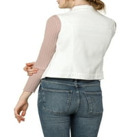 Jedinstvene povoljne ponude za ženske traper zaklopke džepove prsluka jakna