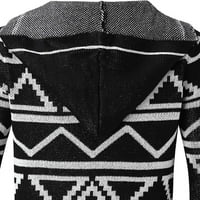 Muški jesenski / zimski džemper od džempera s dugim kaputom, kardigan s reverom