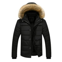 Kaput s patentnim zatvaračem jakna topli muški zimski kaput s kapuljačom s debelim džepovima Muški kaputi jakne