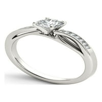 Carat T.W. Diamond Classic 14KT zaručnički prsten od bijelog zlata