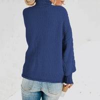 Ženski Casual pleteni džemper s dugim rukavima s dugim rukavima Zima-Jesen džemper s dugim rukavima dukserica