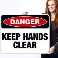 Znak držite ruke čistima, znak opasnosti od br.,, bez hrđe. Aluminij otporan na blijeđenje, za unutarnju i vanjsku