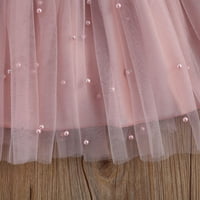 Večernje haljine za djevojčice s cvjetnim uzorkom za vjenčanje, princeza balska haljina za djevojčice, 80, ružičasta