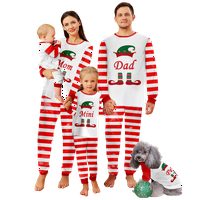 Mama i ja božićna pidžama otporna na plamen plamen i karirane hlače Xmas PJS Set za tinejdžere i odrasle i pse