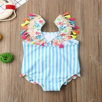 Bebiullo Summer Kid Beby Girls Bikini kupaći kostima Flamingo Tassel jednodijelni kupaći kostim za plaž